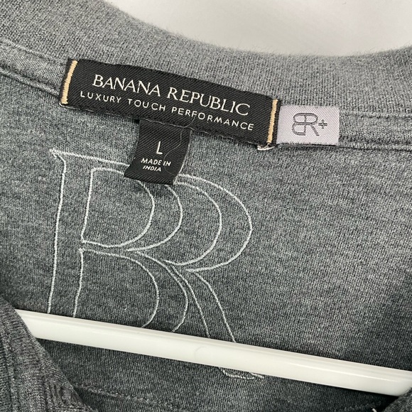 Banana Republic Charcoal Polo Shirt L - Picture 2 of 2